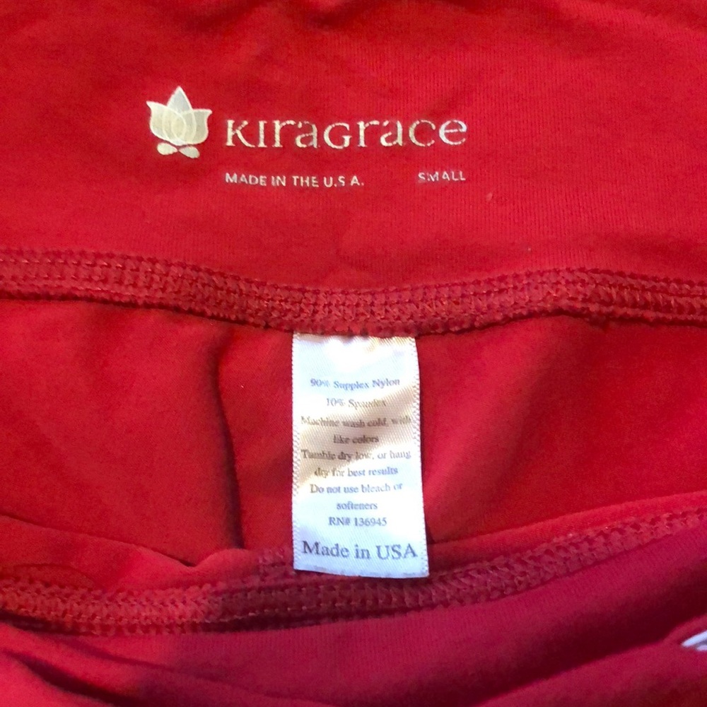 Kira grace red warrior leggings